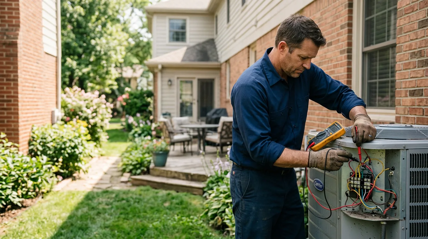 HVAC technician working near Athelstane, WI